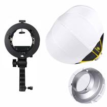 Kit Softbox Balão Lanterna Greika LAM-30 Com Suporte Para Flash Speedlight