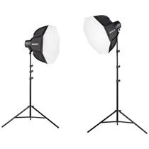 Kit Softbox bicolor de 2 luzes Westcott U60-B para iluminação LED