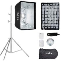 Kit Softbox Bowens Godox Ul-box 45x60cm Beauty Dish Com Tela Grid + Tripé 2 Metros Inox Kit Softbox Bowens Godox Ul-box 45x60cm Beauty Dish Com Tela Grid + Tripé 2 Metros Inox