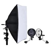Kit Softbox E27 Quadruplo Tripé 2 Metros sem Lâmpadas