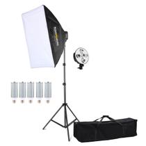 Kit Softbox Profissional 50x70cm c/ Tripé + 5 Lâmpadas LED - Bivolt Kit Softbox Profissional 50x70cm c/ Tripé + 5 Lâmpadas LED - Bivolt