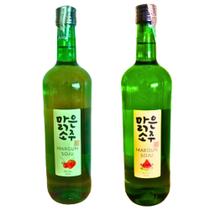 Kit Soju Margun Red Velvet e Melancia Bebida Coreana 750ml