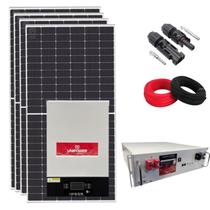 Kit Solar 599kWh/mês Canadian Monocristalino Com Bateria de Lítio E Inversor Unipower 5kW - SUN21