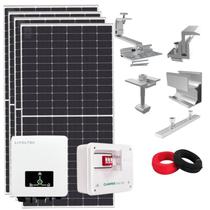 Kit Solar 6.6kWp ou 693kwh/mês Livoltek Cerâmico
