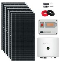 Kit Solar 6,6kWp ou 792kWh/mês Livoltek Ondulado Kit Solar 6,6kWp ou 792kWh/mês Livoltek Ondulado