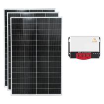 Kit Solar 840W/h com Controlador de Carga 30A 24V PWM