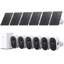 Kit Solar Externo Sem Fio com 6 Câmeras de Segurança aosu 2K Kit Solar Externo Sem Fio com 6 Câmeras de Segurança aosu 2K