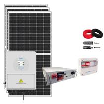 Kit Solar Híbrido 276kW/mês Deye 8kW String box Cabos MC4