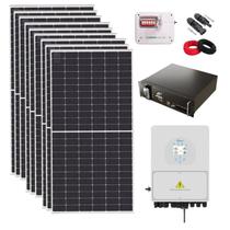 Kit Solar Híbrido 599kW/mês Deye 5kW 220V com Bateria Lítio Moura 100Ah