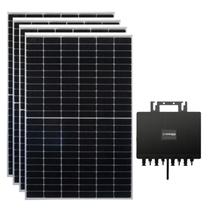 Kit Solar Monocristalino 200kWh/mês Canadian com Microinversor Techpower 2kW 220V