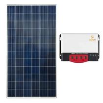 Kit Solar Off-grid 330W/h Policristalino com Controlador de Carga 20A MPPT