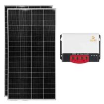 Kit Solar Off-grid 680W/h Monocristalino com Controlador de Carga 30A 24V MPPT