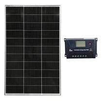 Kit Solar Placa Solar 160W com Controlador de Carga 60A 12V PWM