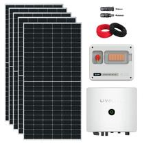 Kit Solar Residencial 300kWh/mês Canadian Inversor Livoltek 5kW 220V Cerâmico