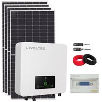 Kit Solar Residencial 660kWh/mês Canadian Inversor Livoltek 3kW 220V Cerâmico