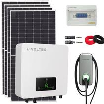 Kit Solar Residencial com Carregador de Carro Eletrico 7kW Livoltek 220V