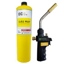 Kit Solda Alumínio Maçarico Acend Automático + Refil Map Kit Solda Alumínio Maçarico Acend Automático + Refil Map