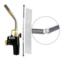 Kit Solda Alumínio Maçarico E 8 Varetas Com Fluxo Zincaflux
