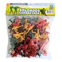 Kit Soldadinhos de Plástico c/ 90 Peças JR Toys