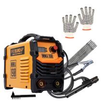KIT Soldador Máquina Inversora MMA 190 com Luvas Pigmentada e 250G Eletrodo 2.5mm Pró Euro