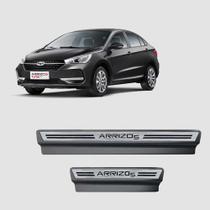 Kit Soleira Aço Escovado NP - Protetor Premium Arrizo 5 2018 a 2022