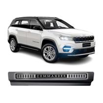 Kit Soleira Aço Escovado NP - Protetor Premium Commander 2023 a 2025