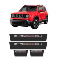 Kit Soleira Aço Escovado NP - Protetor Premium Renegade 2015 a 2018