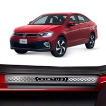 Kit Soleira Aço Escovado NP - Protetor Premium Virtus 2023 a 2025