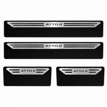Kit soleira baixo relevo em aço inox BYD Atto 2 Kit soleira baixo relevo em aço inox BYD Atto 2