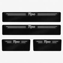 Kit soleira baixo relevo em aço inox Fiat Tipo Kit soleira baixo relevo em aço inox Fiat Tipo