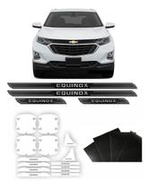 Kit Soleira + Blackout + Maçaneta Chevrolet Equinox Cromado