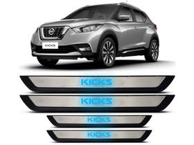 Kit Soleira Com LED Nissan Kicks 2017 2018 19 2021 2022 2023 Kit Soleira Com LED Nissan Kicks 2017 2018 19 2021 2022 2023