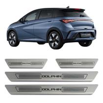 Kit soleira de porta aço inox escovado byd dolphin plus