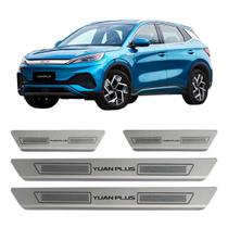 Kit soleira de porta aço inox escovado byd yuan plus