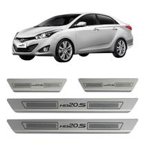 Kit soleira de porta aço inox escovado hb20s todos Kit soleira de porta aço inox escovado hb20s todos