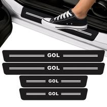 Kit Soleira de Porta Para Gol Fibra de Carbono Protetora