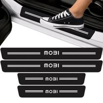 Kit Soleira de Porta Para Mobi Fibra de Carbono Protetora