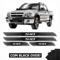 Kit Soleira Diamante Chevrolet S10 Até 2011 Com Black Over