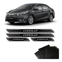 Kit Soleira Diamante Corolla 2015/2019 Com Protetor De Porta