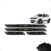 Kit Soleira Diamante Duster Tech Road Ii + Protetor De Porta