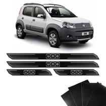 Kit Soleira Diamante Fiat Novo Uno Way Com Protetor De Porta Kit Soleira Diamante Fiat Novo Uno Way Com Protetor De Porta