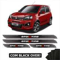 Kit Soleira Diamante Fiat Uno Sporting Com Black Over Kit Soleira Diamante Fiat Uno Sporting Com Black Over