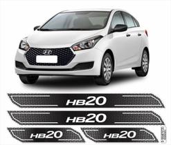 Kit Soleira Diamante Hyundai Hb20 2013/2019 Cromada Resinada