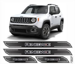 Kit Soleira Diamante Jeep Renegade Cromado Resinado