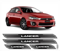 Kit Soleira Diamante Lancer 2012 A 2019 Cromado Resinado