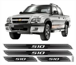 Kit Soleira Diamante S10 Até 2011 Cromada Resinada Kit Soleira Diamante S10 Até 2011 Cromada Resinada