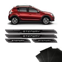 Kit Soleira Diamante Sandero Stepway 15 E Protetor De Porta Kit Soleira Diamante Sandero Stepway 15 E Protetor De Porta