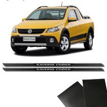 Kit Soleira Diamante Saveiro Cross 2010/2019 E Protetor De Porta Kit Soleira Diamante Saveiro Cross 2010/2019 E Protetor De Porta