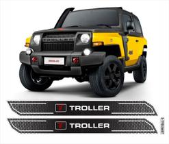 Kit Soleira Diamante Troller T4 2017 Cromado Resinado