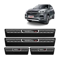 Kit Soleira Elegance Np - Protetor Premium Tiggo 5x Pro 2022 a 2023 Kit Soleira Elegance Np - Protetor Premium Tiggo 5x Pro 2022 a 2023